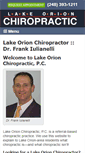 Mobile Screenshot of lakeorionchiropractic.com